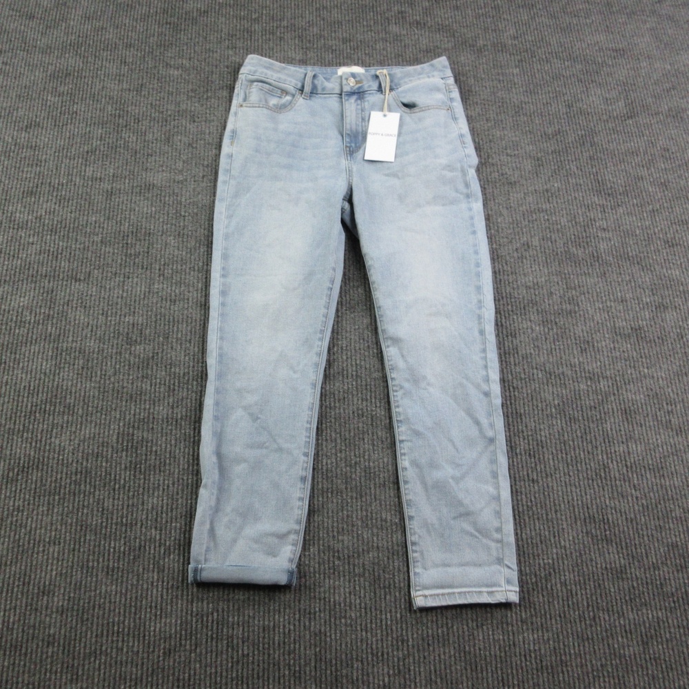 Poppy & Grace Jeans Womens 29 Blue Skinny Mid Rise Stretch 5-Pocket 29x25.5* NWT